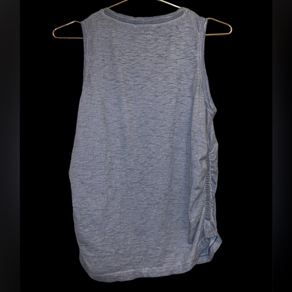 NZT Nic + Zoe Rutched Blue Tank Top M - Picture 2 of 6
